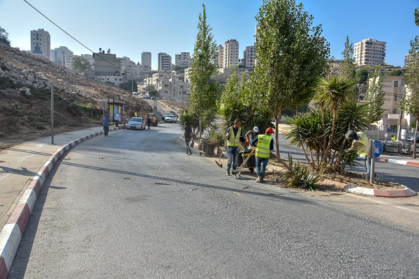 بلدية رام الله تباشر التأهيل في منطقة المصايف
