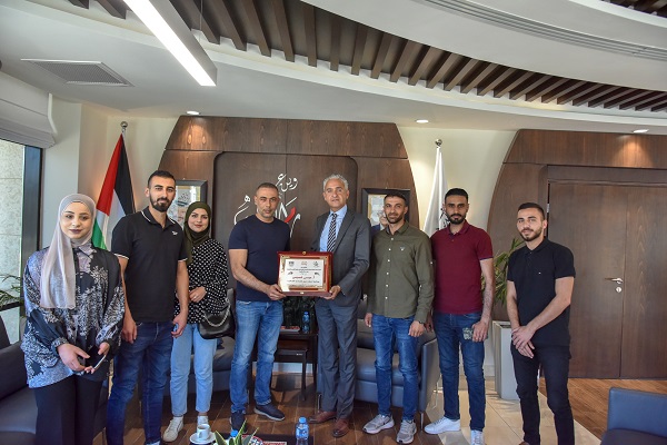 بلدية رام الله تستقبل مجلس اتحاد الطلبة في جامعة القدس المفتوحة وحركة الشبيبة الطلابية 
