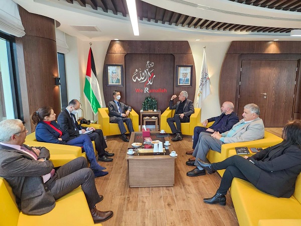 قسيس يستقبل السفير الصيني لمناسبة انتهاء مهامه لدى فلسطين
